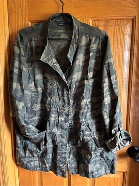 Social Standard Olive Camo Utility Jacket
